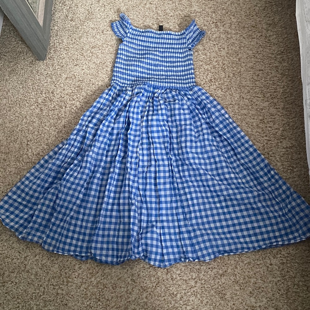 J.Crew blue gingham dress